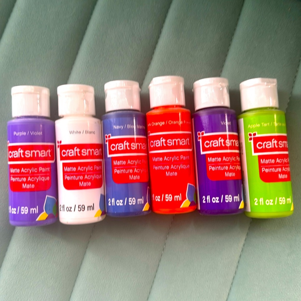 Lot of 6 unopened acrylic paint LOW SHIPPING!
